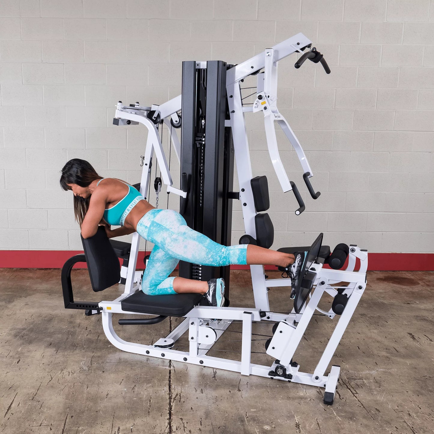Transform Your Home Workouts with the Body Solid EXM3000LPS Commercial Double Stack Gym - Ultimate 3 Station Fitness Solution