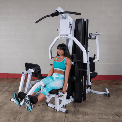 Transform Your Home Workouts with the Body Solid EXM3000LPS Commercial Double Stack Gym - Ultimate 3 Station Fitness Solution