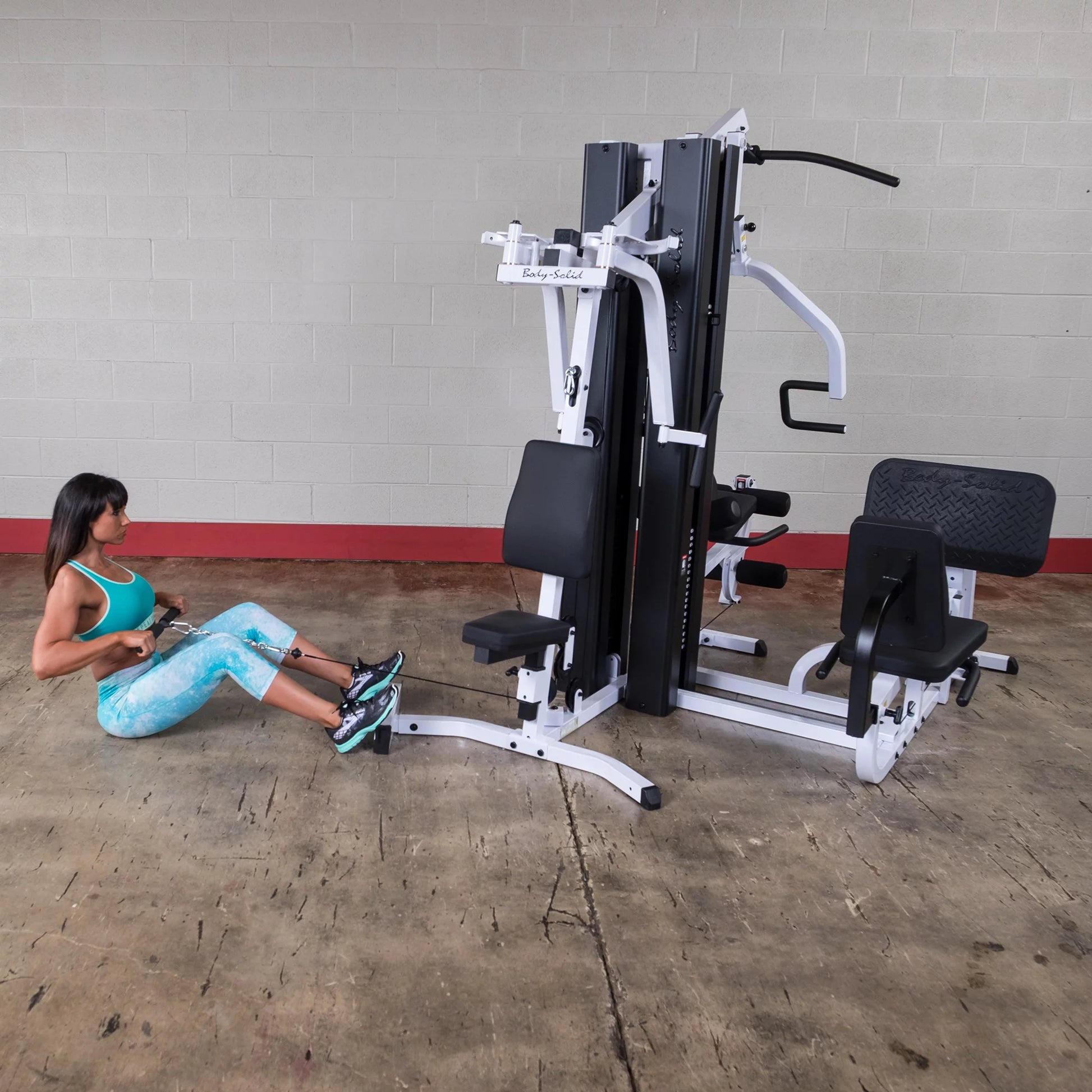 Transform Your Home Workouts with the Body Solid EXM3000LPS Commercial Double Stack Gym - Ultimate 3 Station Fitness Solution
